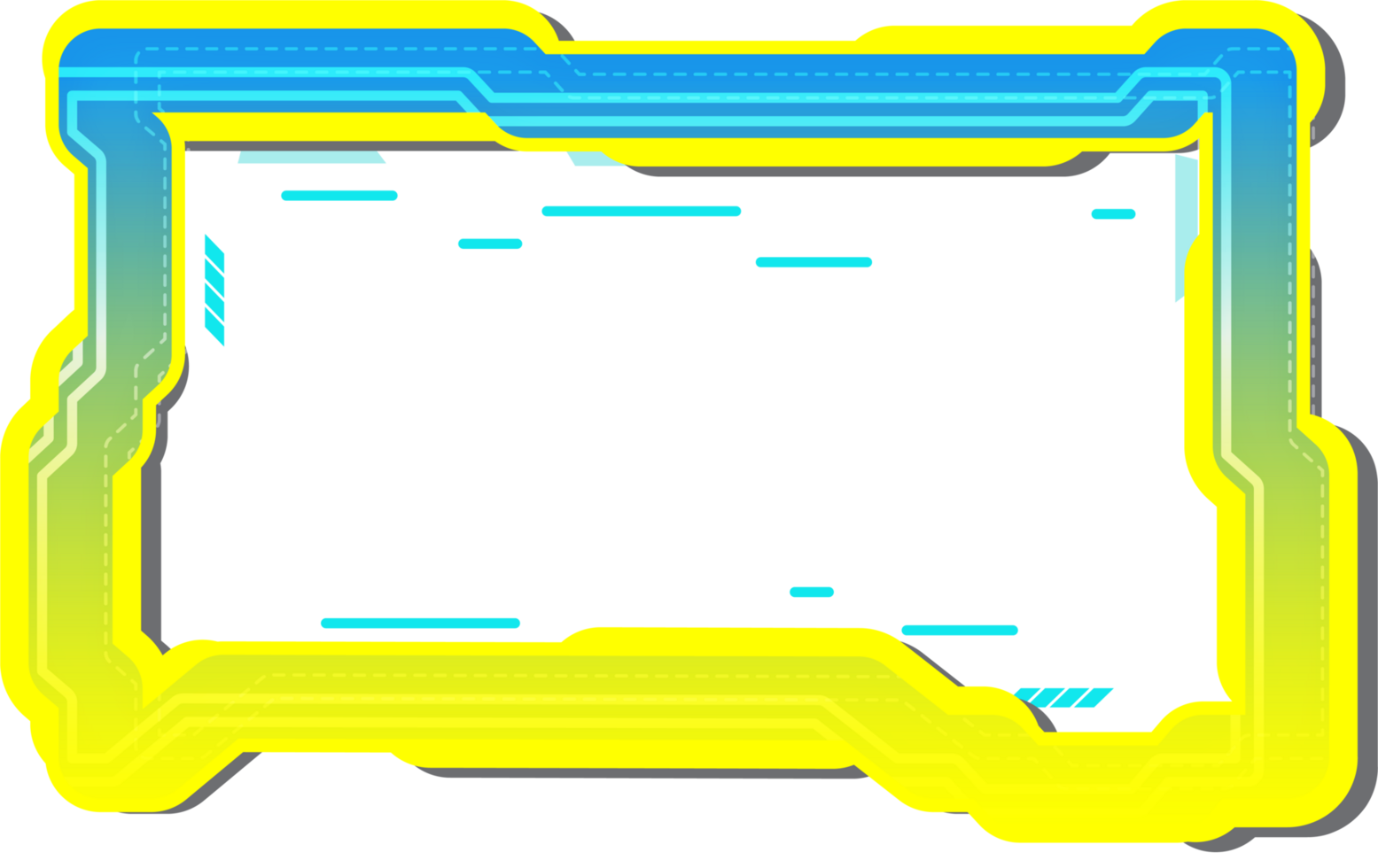 Abstract HUD digital interface png