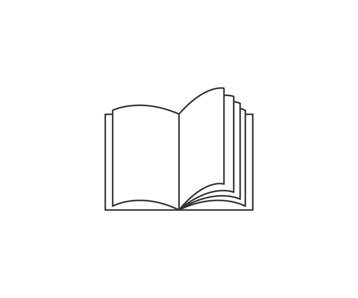 Book, education, open book icon. illustration. vector