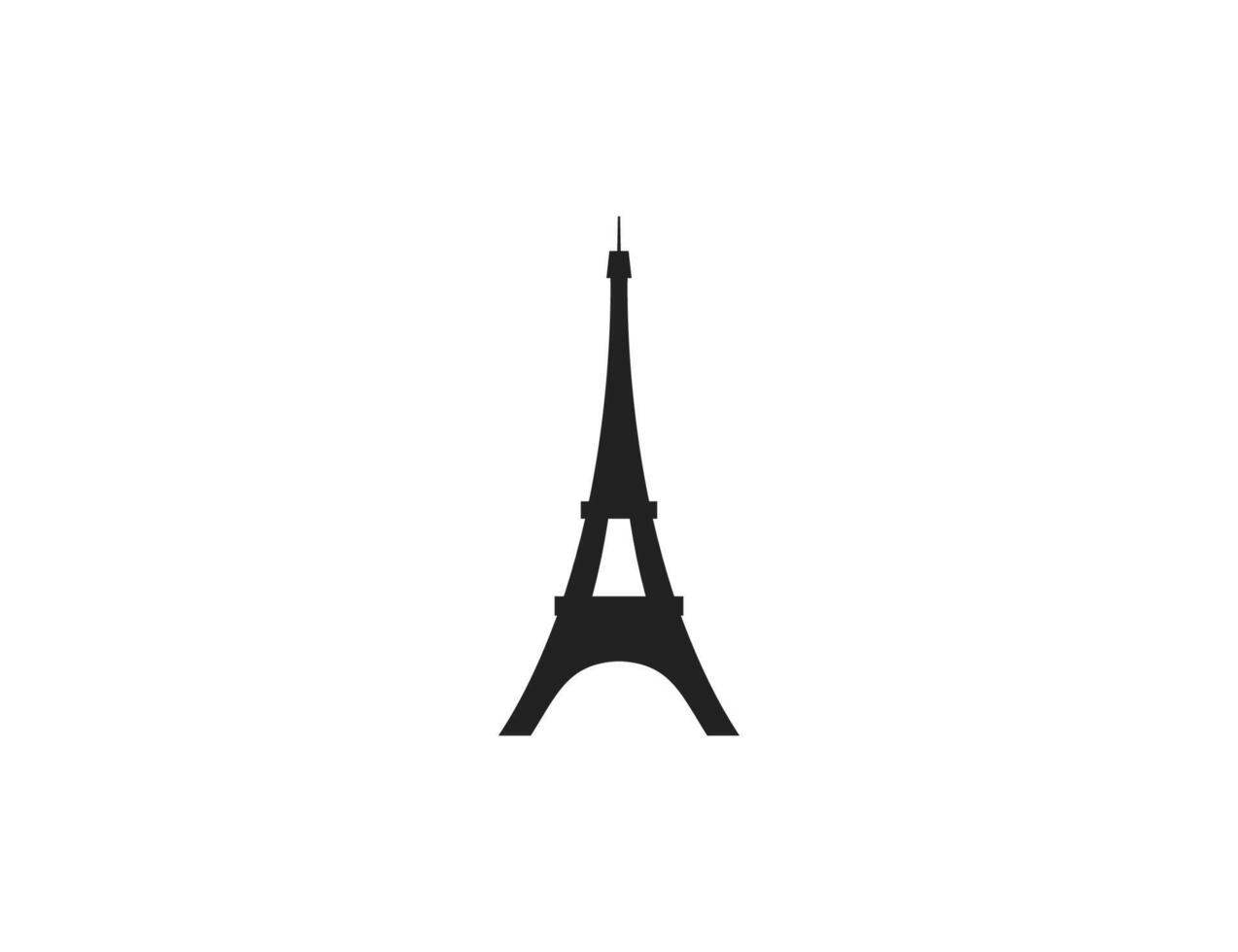 Eiffel tower icon. illustration. vector