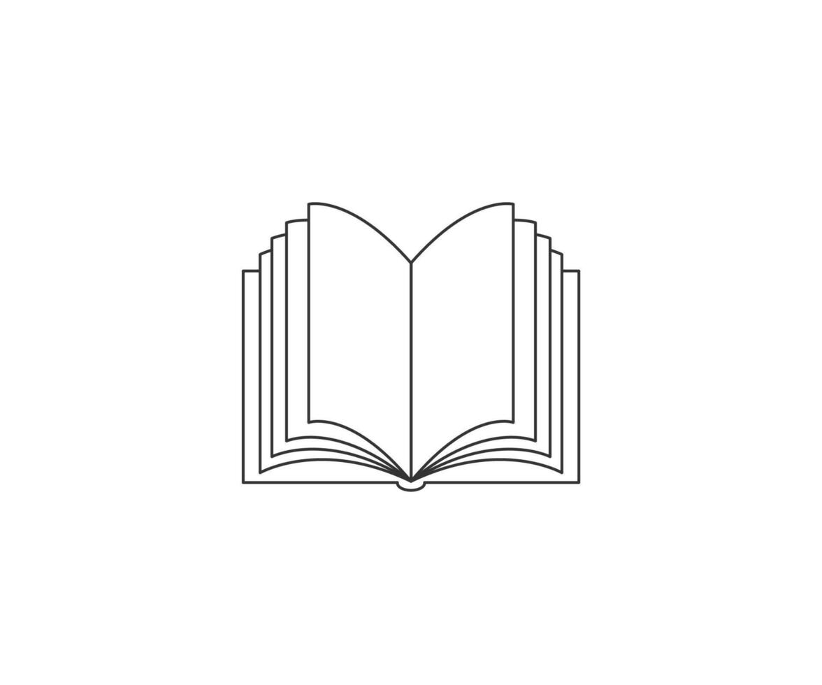 Book, education, open book icon. illustration. vector