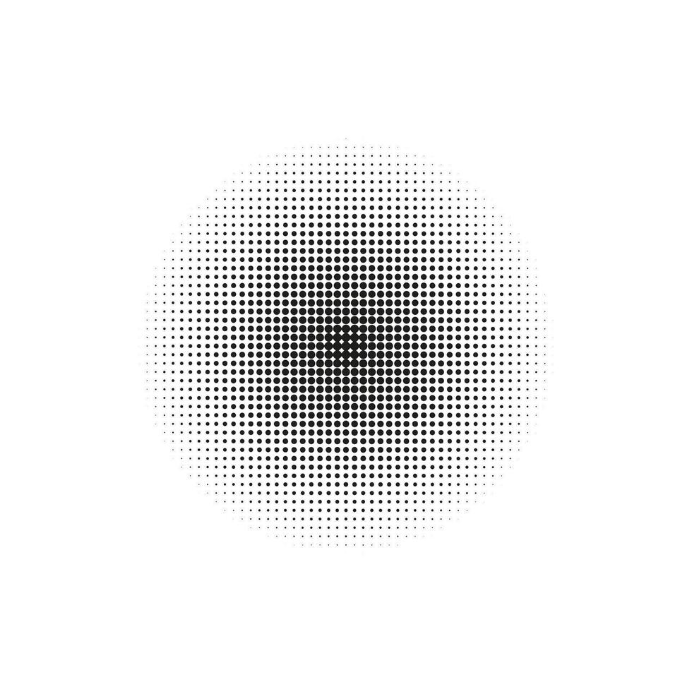 Halftone, circles, dots, transition pattern. illustration. vector