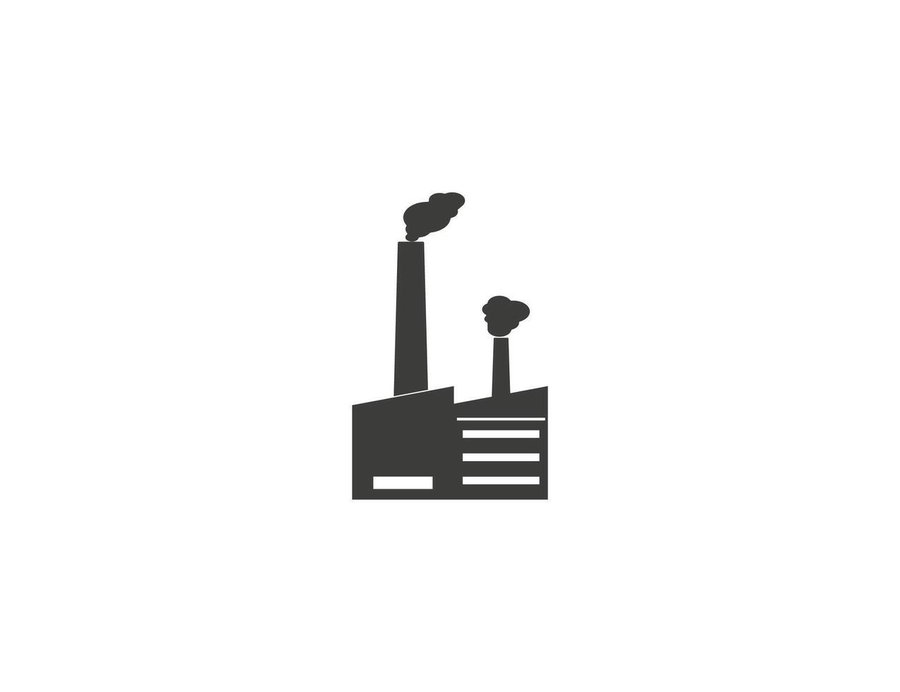 Building, factory, industry icon on white background. illustration. vector