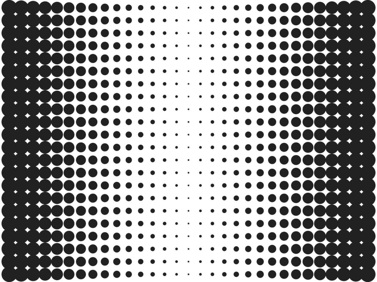 Halftone, circles, dots, transition pattern. illustration. vector