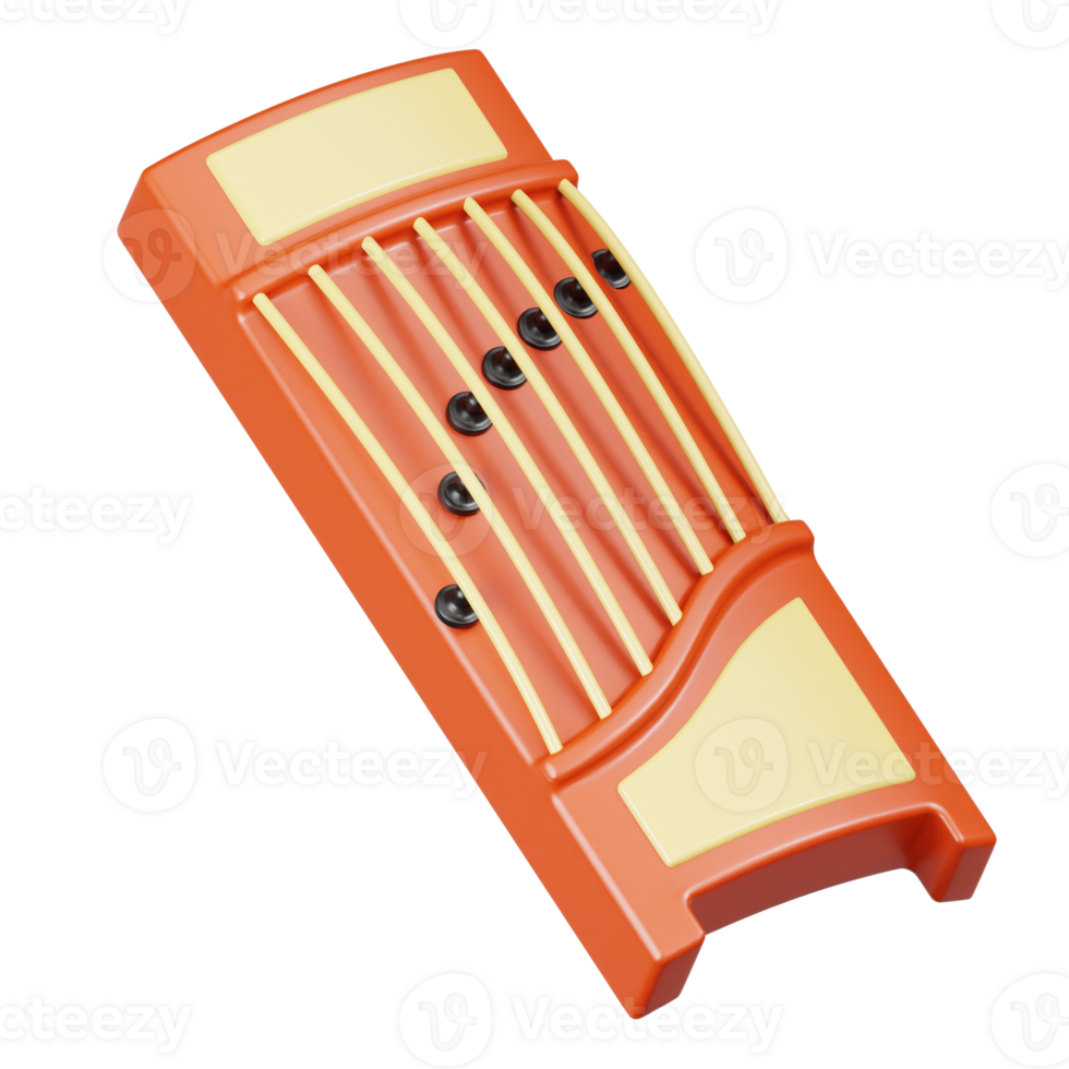 Kecapi 3d illustration png