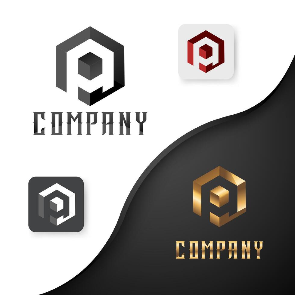 PA Letter Initial Logo Design Template vector