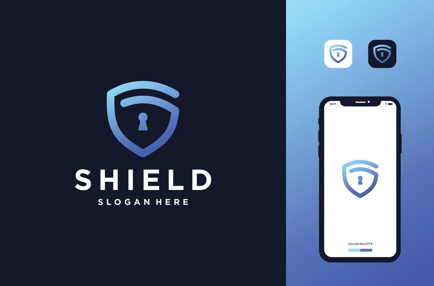 shield with letter g logo design vector