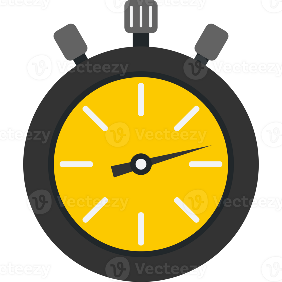 Stopwatch Flat Illustration Isolated Transparent Background png