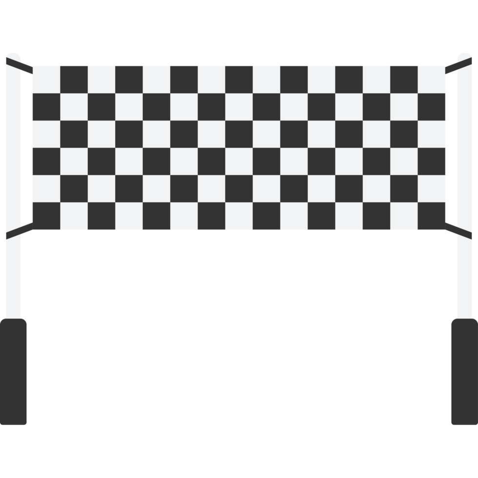 Finish Flag Flat Illustration Isolated Transparent Background png