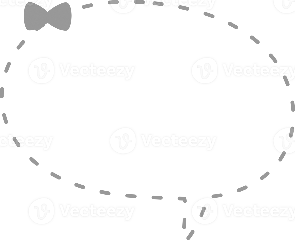 Hand draw doodle minimal speech bubble balloon, icon sticker memo keyword planner text box banner png