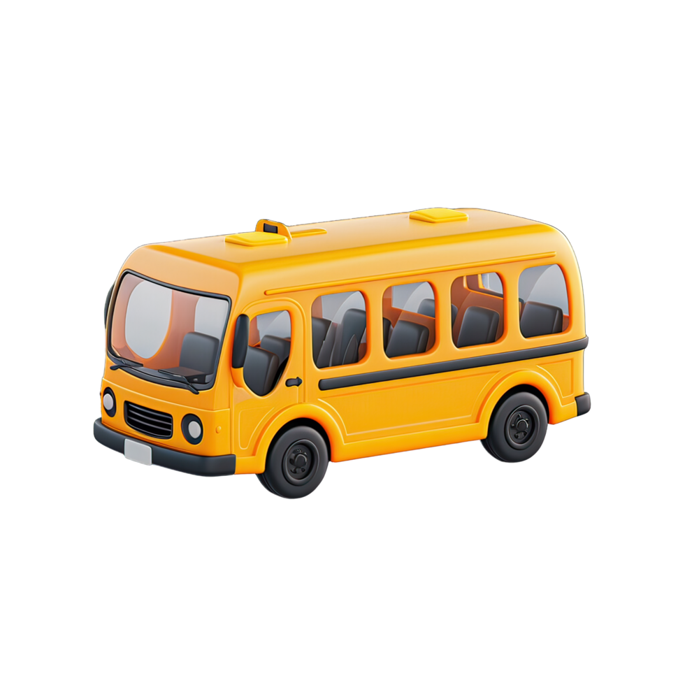 3d isometric of bus png