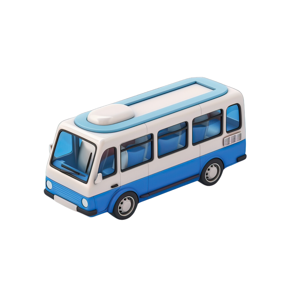 3d isometric of bus png