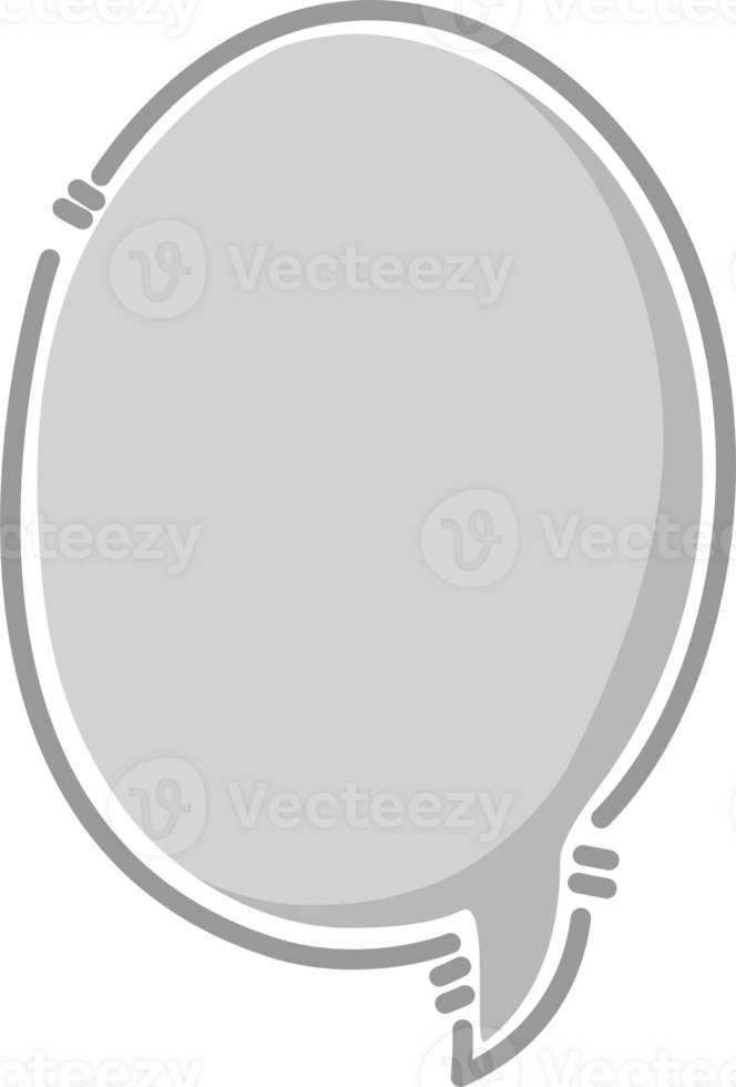 Hand draw doodle minimal speech bubble balloon, icon sticker memo keyword planner text box banner png