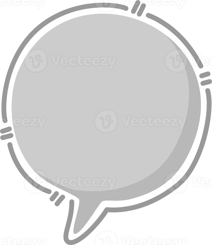Hand draw doodle minimal speech bubble balloon, icon sticker memo keyword planner text box banner png