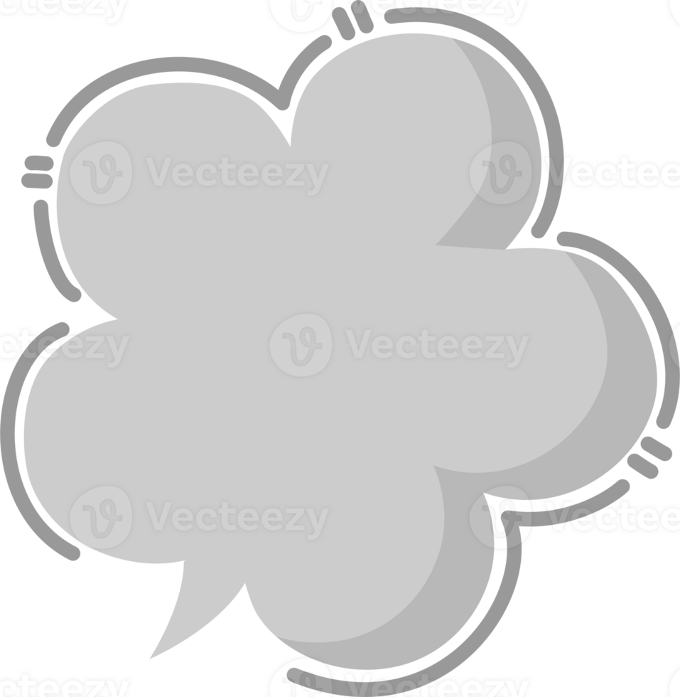 Hand draw doodle minimal speech bubble balloon, icon sticker memo keyword planner text box banner png