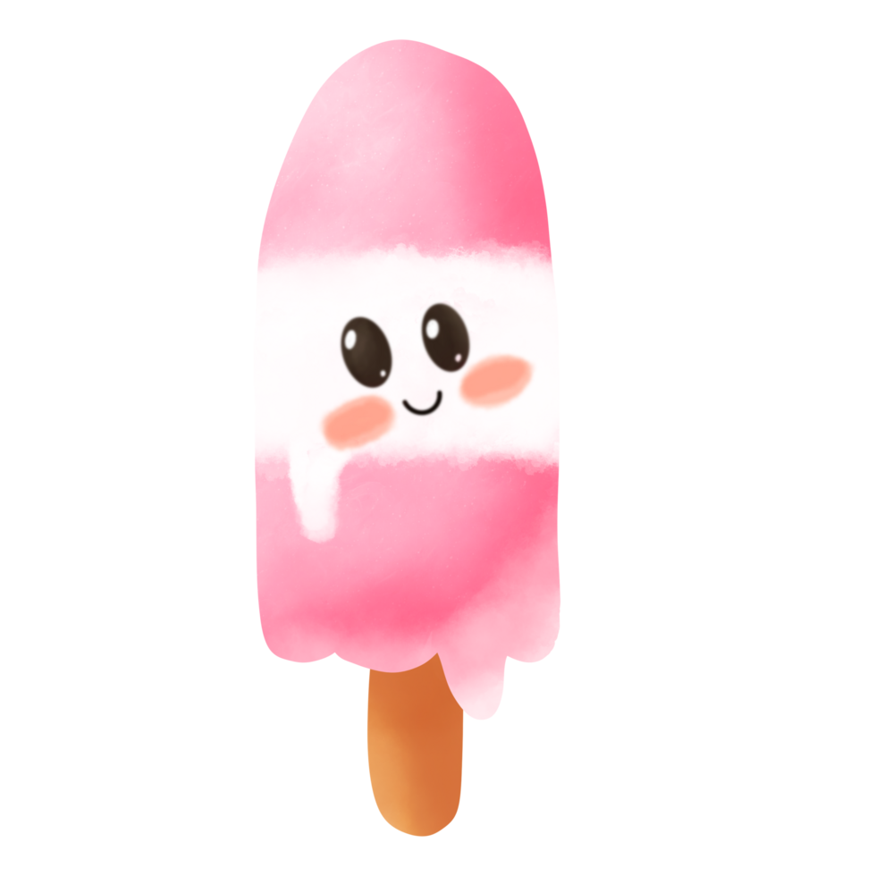 Cute hand drawn summer doodle png