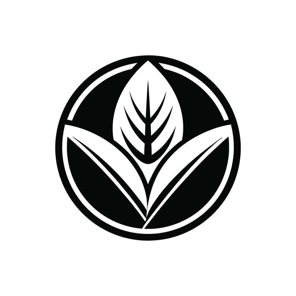 seed silhouette logo icon design black and white vector