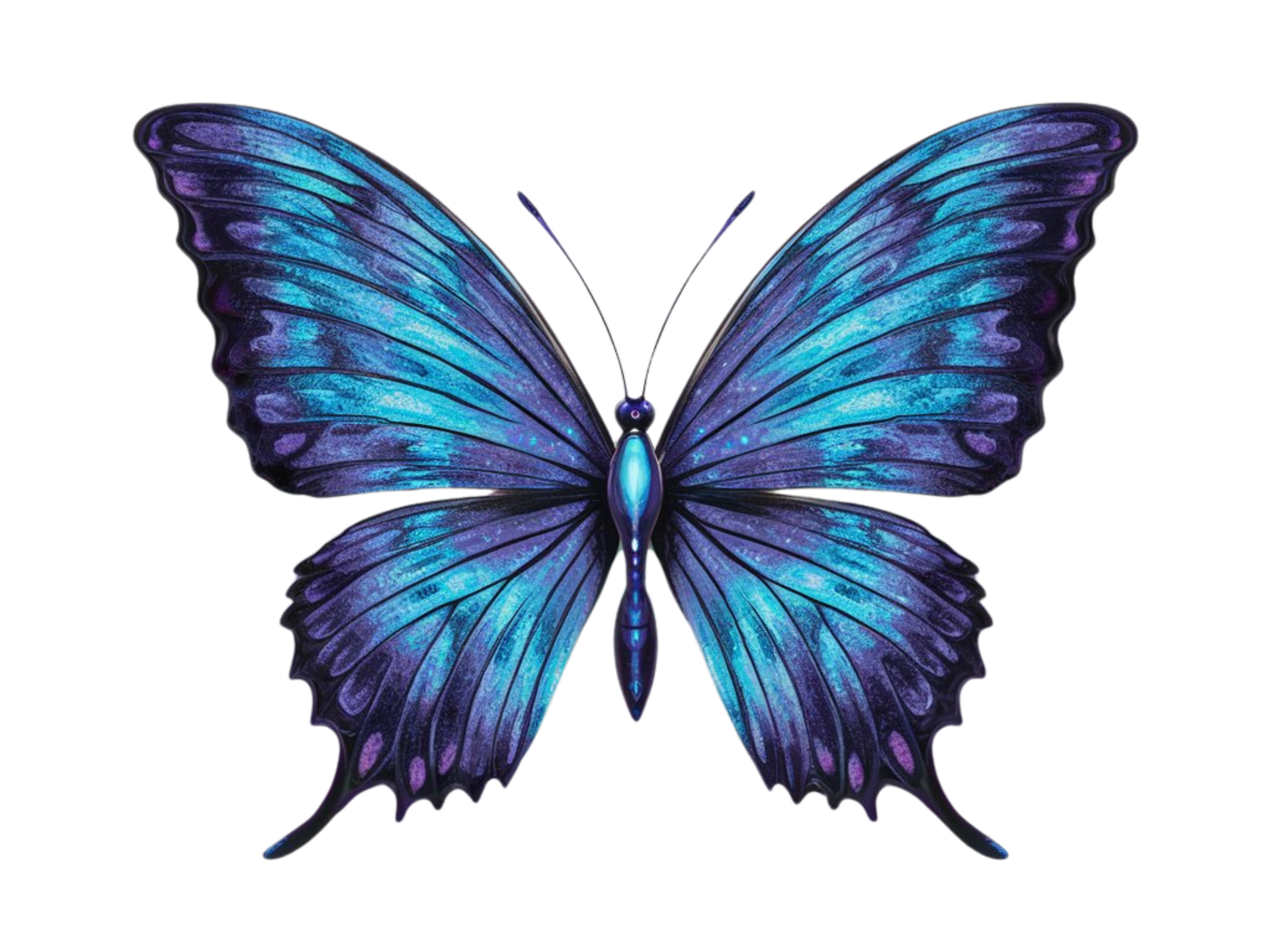 blue butterfly clipart on Isolated Transparent Background 48028415 PNG