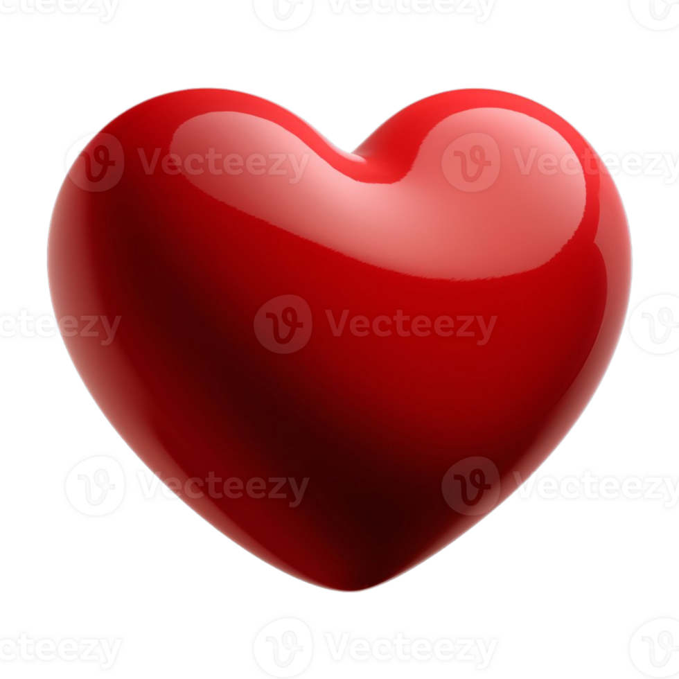 a red heart on a transparent background png