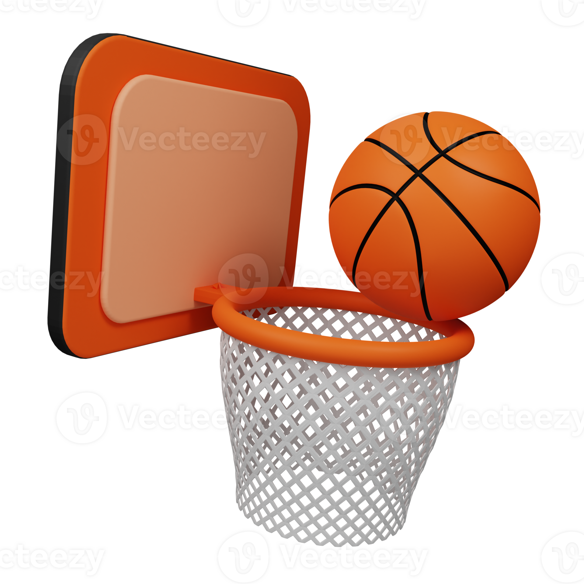 Basketball ring 3d icon 48029447 png