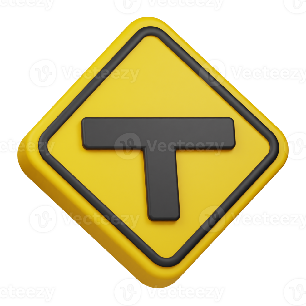 T intersection 3d icon png