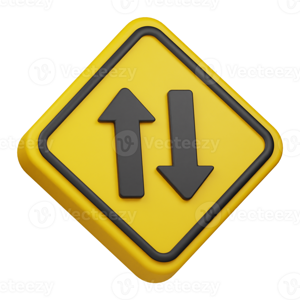 two way traffic 3d icon png