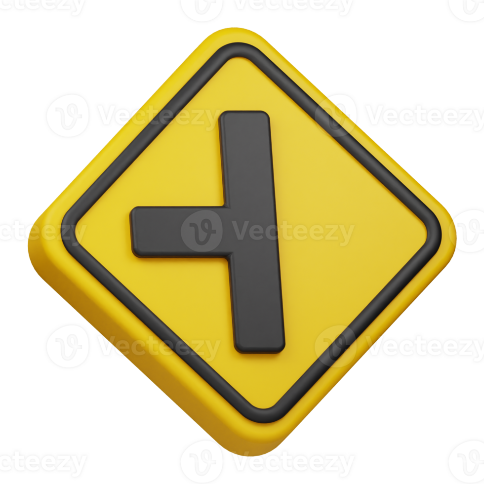 left intersection 3d icon png