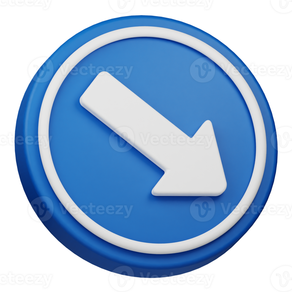 keep right 3d icon png