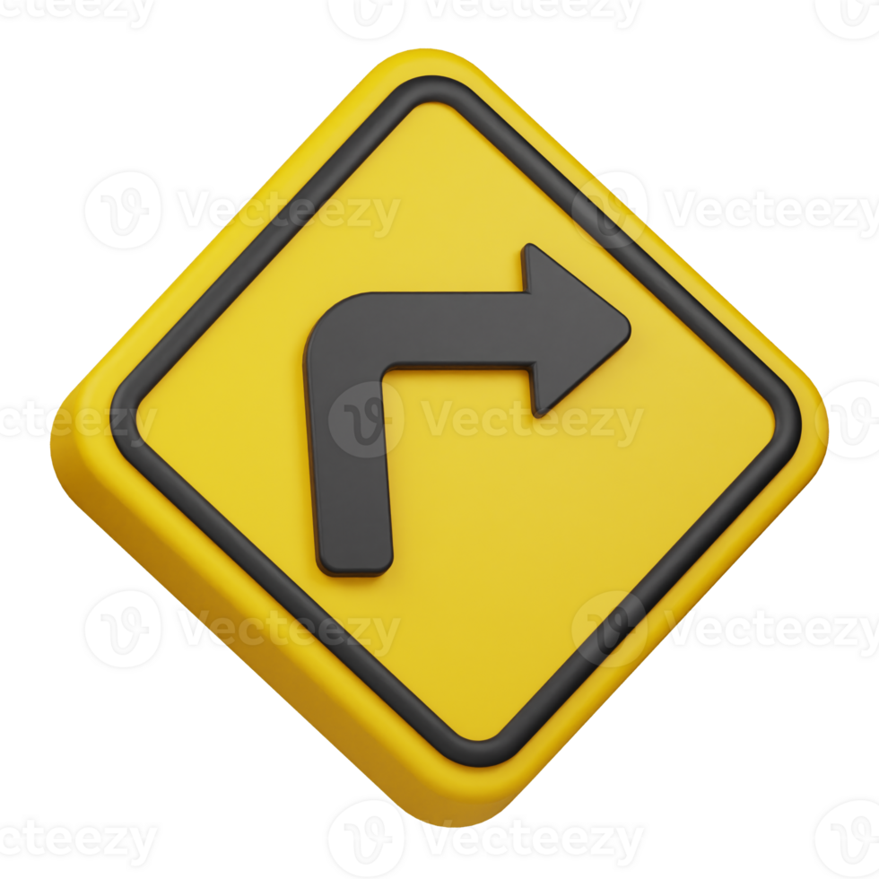 turn right 3d icon png