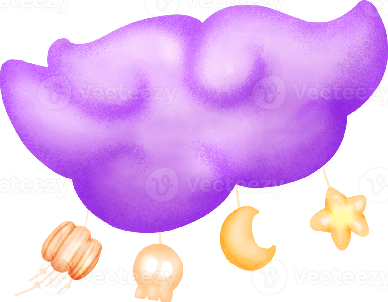 halloween watercolor elements png