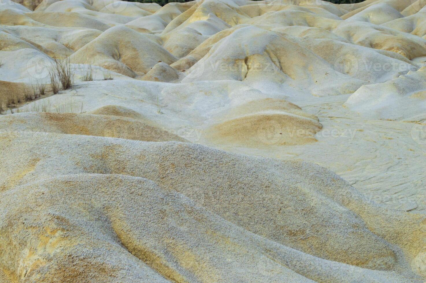 desert on Bintan Island during the day with sunny weather. with white and wet sand photo