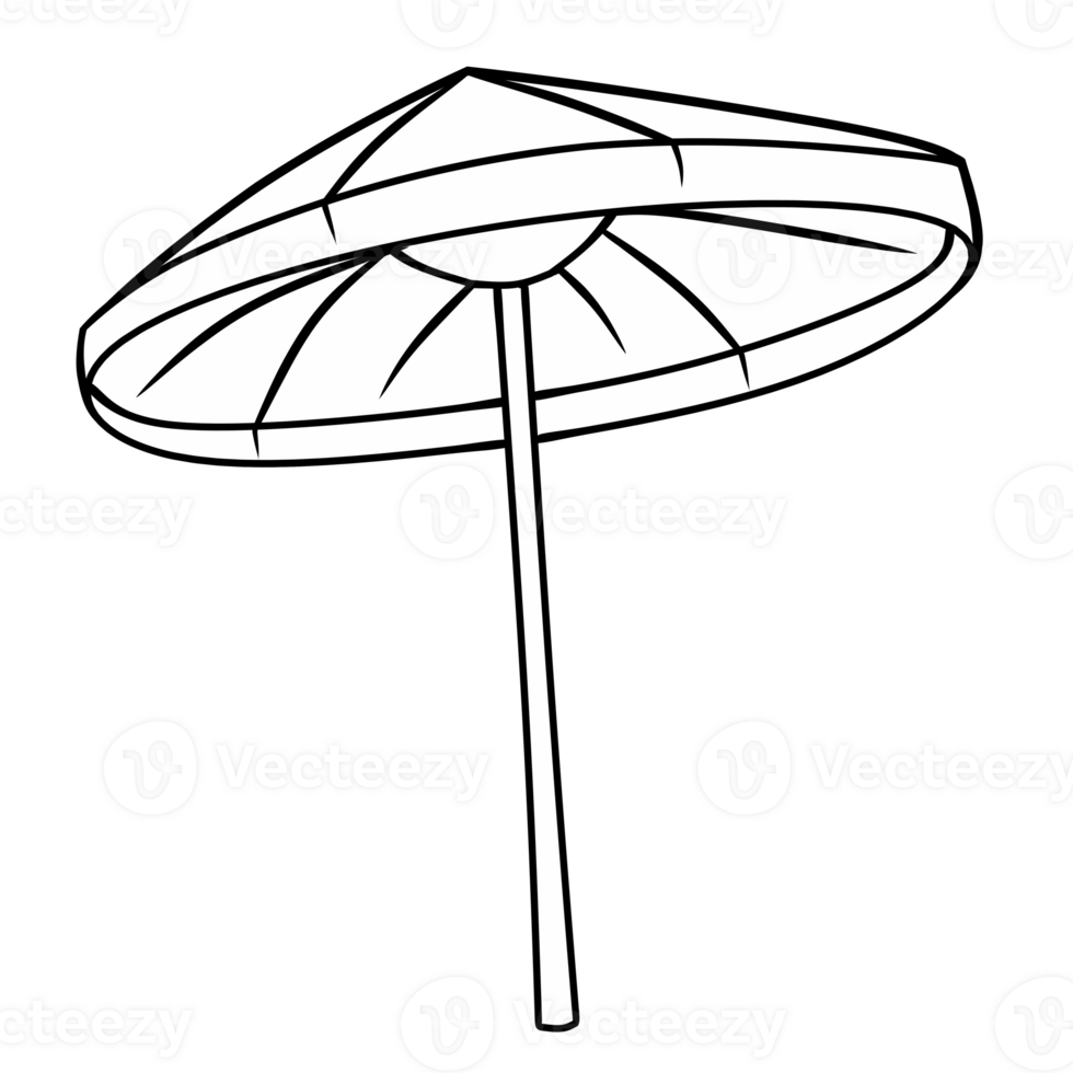 Illustration of umbrella isolated png