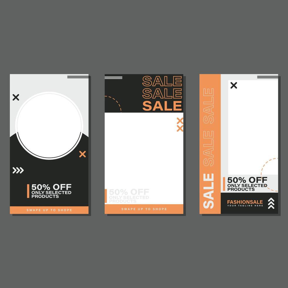 Modern Social Media Post Template Collection vector