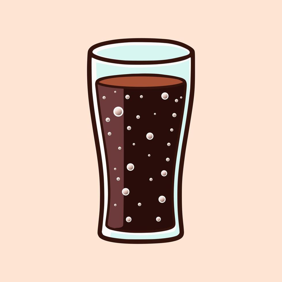 Illustration of Soda Drink in a Glass vector