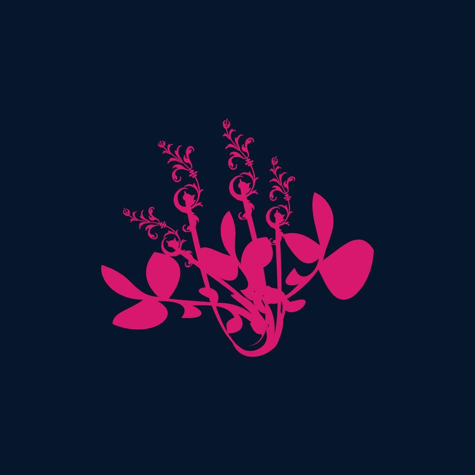 flower pattern design with pink color vector