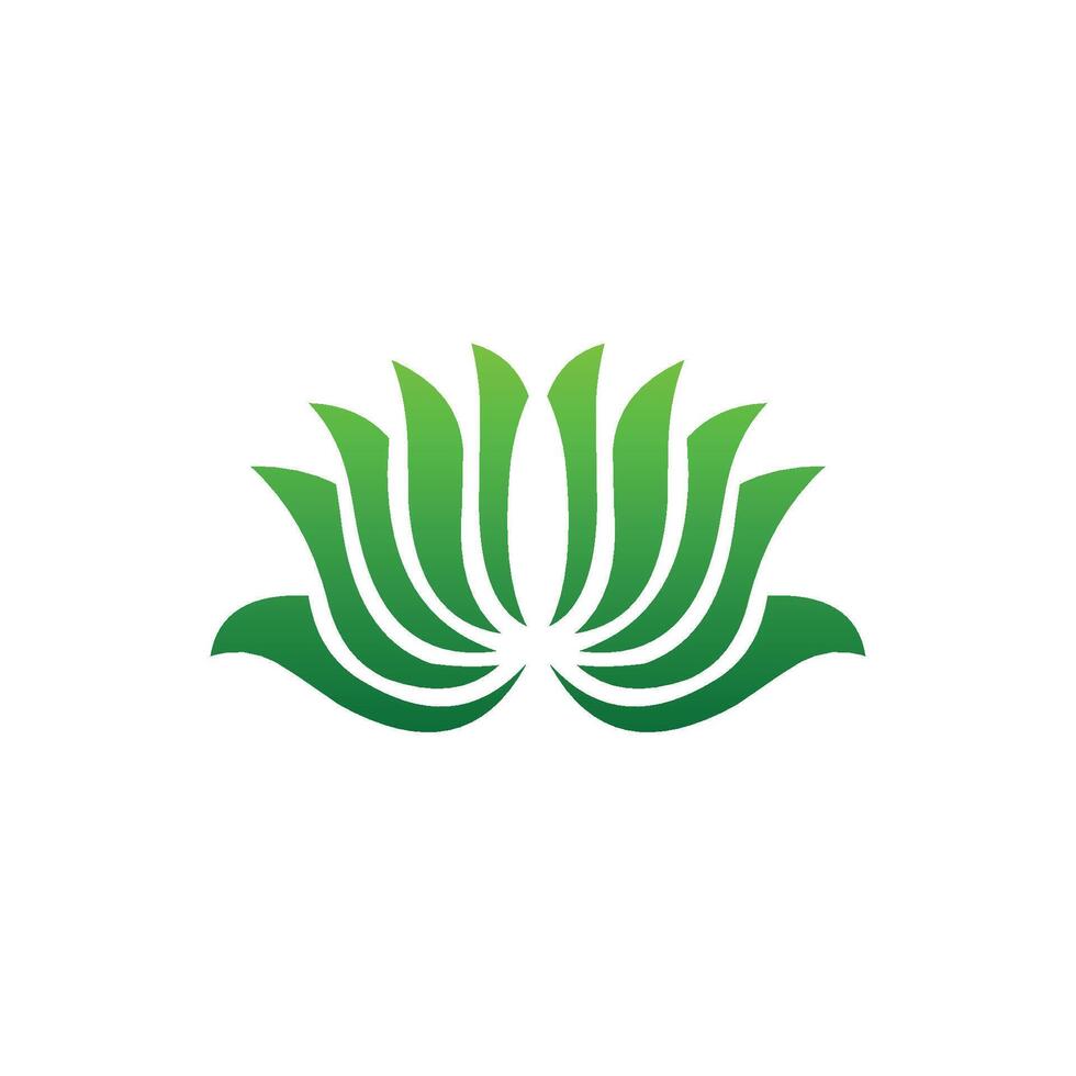 logo design leaves for various green color vector