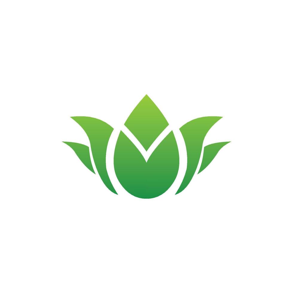 roses logo with green color vector