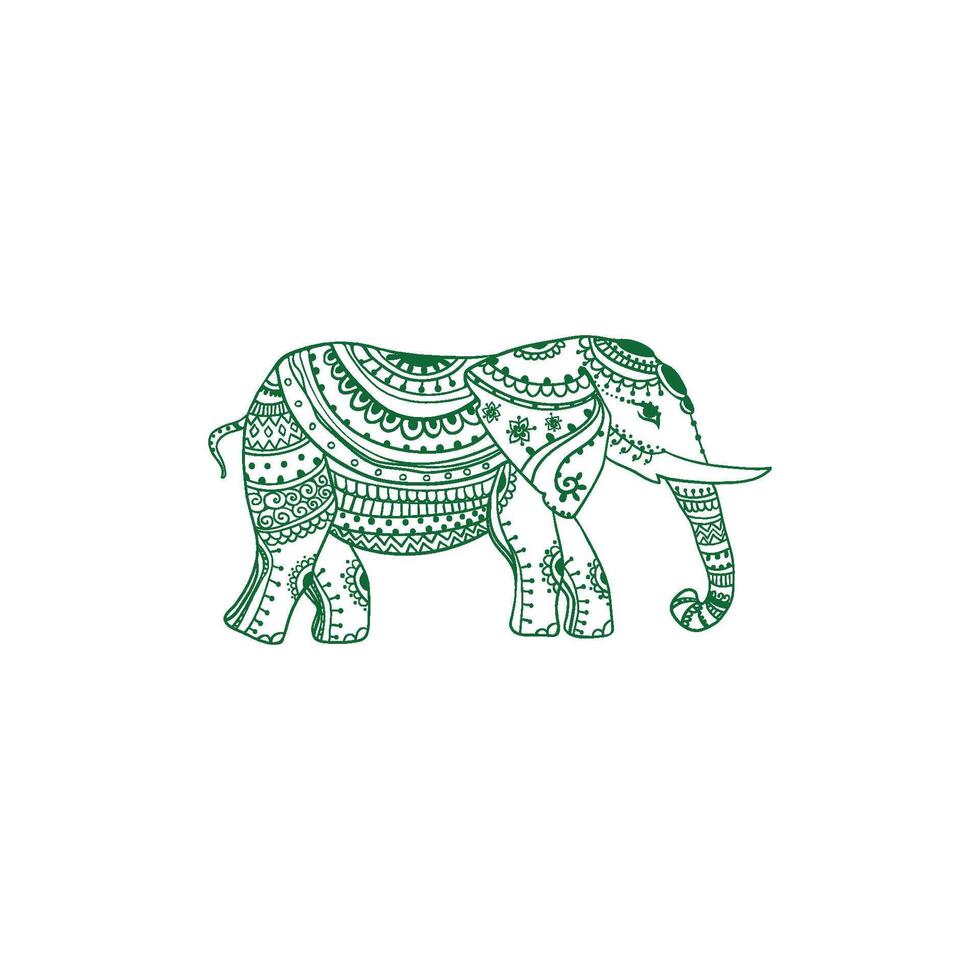 green-elephant-carving-pattern-design-48031500-vector-art-at-vecteezy