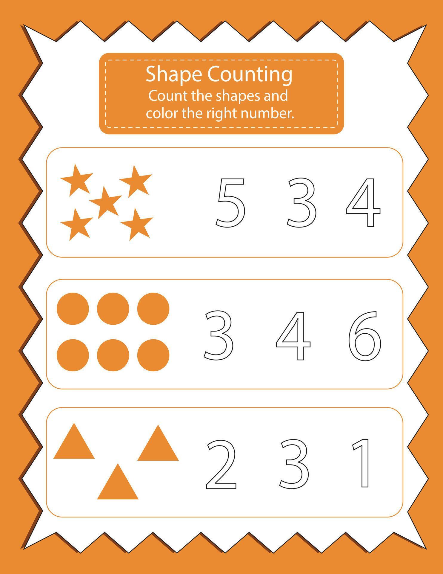 Shape And Math Addition Shape addition Math Activity 48031754 Vector Art at Vecteezy