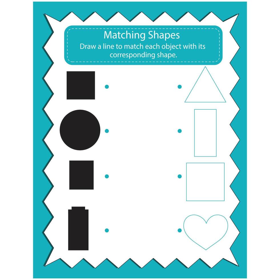Shadow Match Activity Game vector