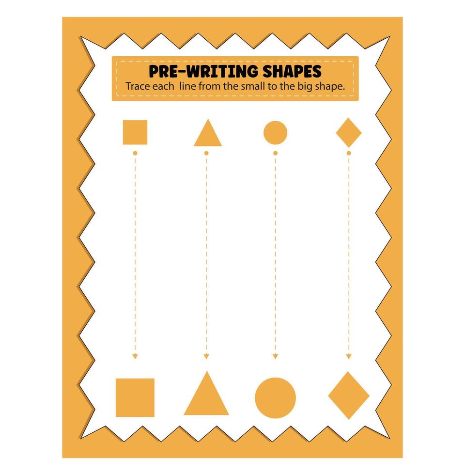 Drawing Shape Workbook vector
