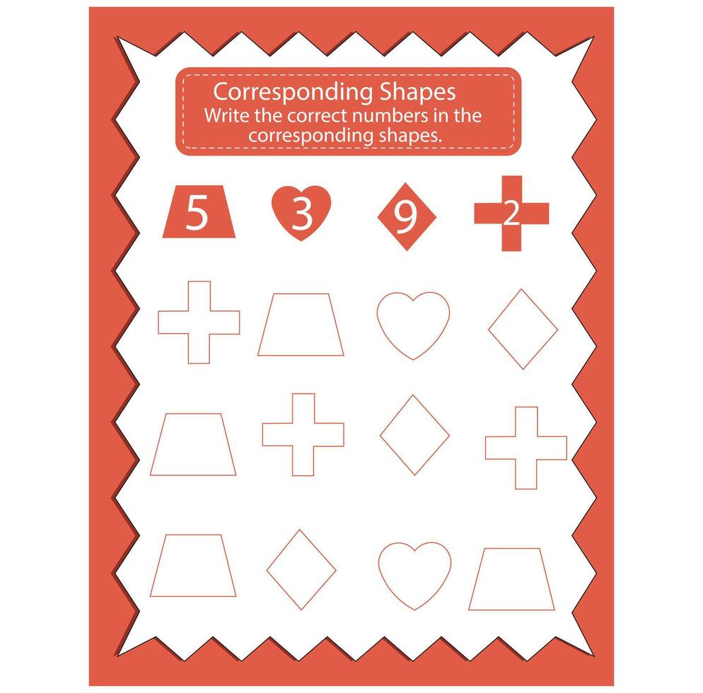 Drawing Shape Workbook vector