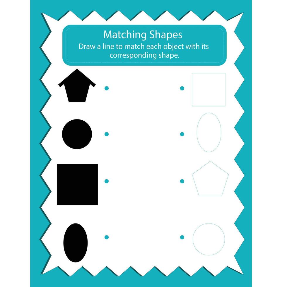 Shadow Match Activity Game vector