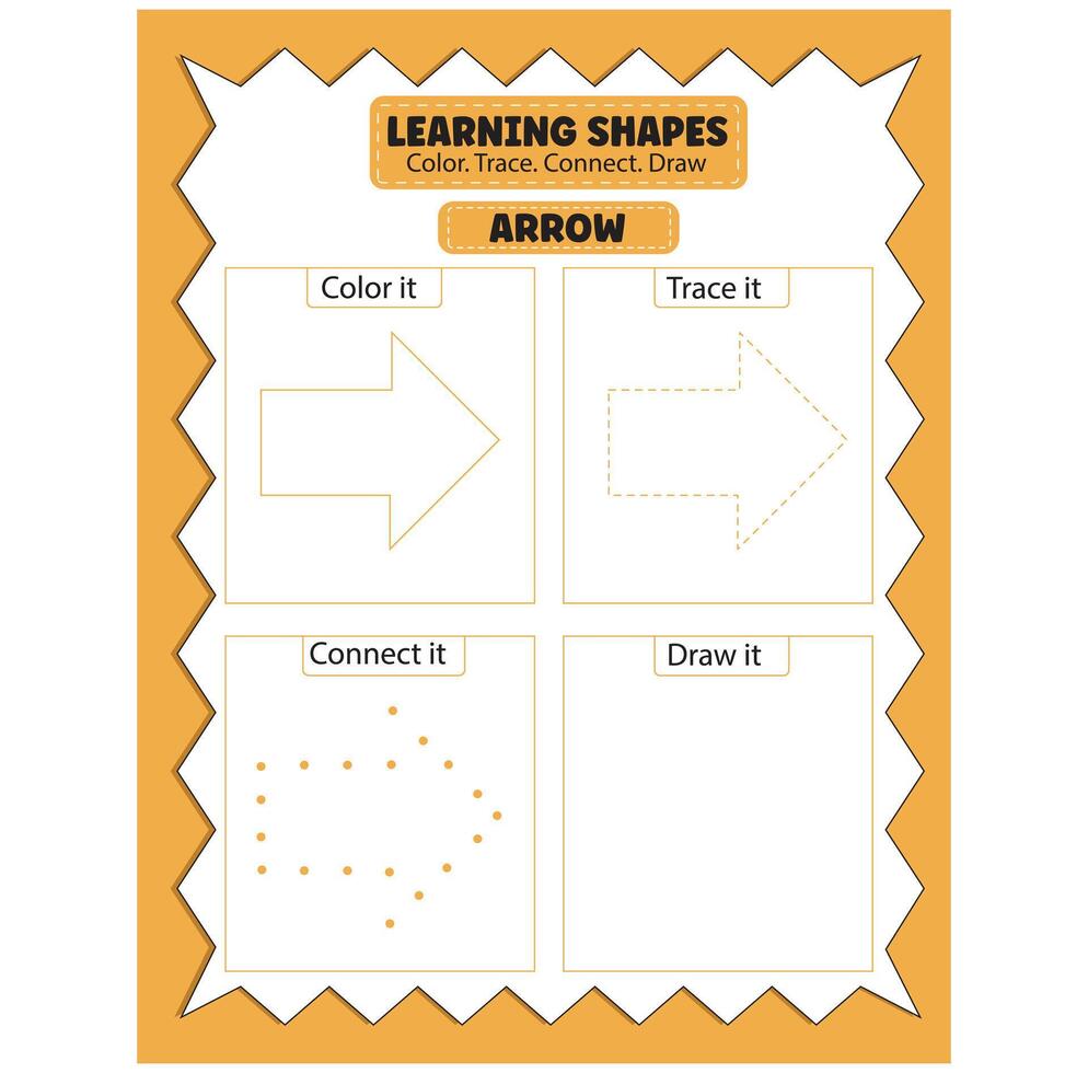 Drawing Shape Workbook vector