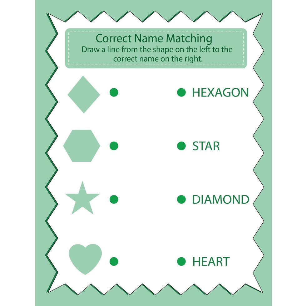 Shape Tracing worksheet vector