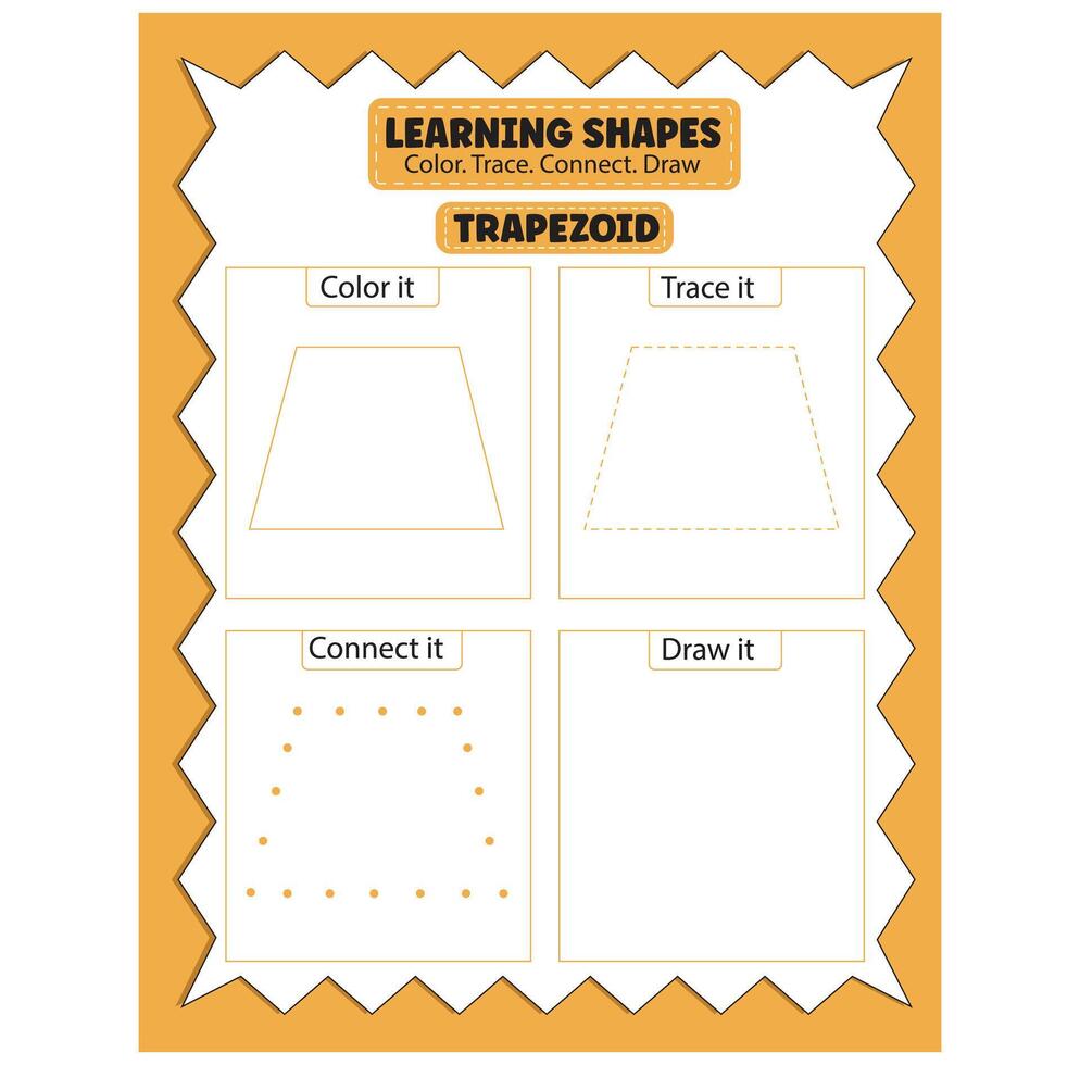Drawing Shape Workbook vector