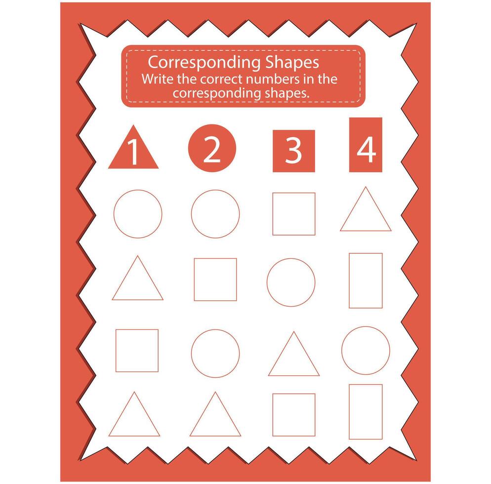 Drawing Shape Workbook vector