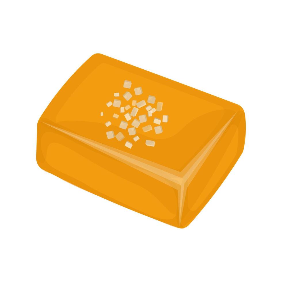 Illustration logo Clip art Delicious Caramel Candy cube Butterscotch vector