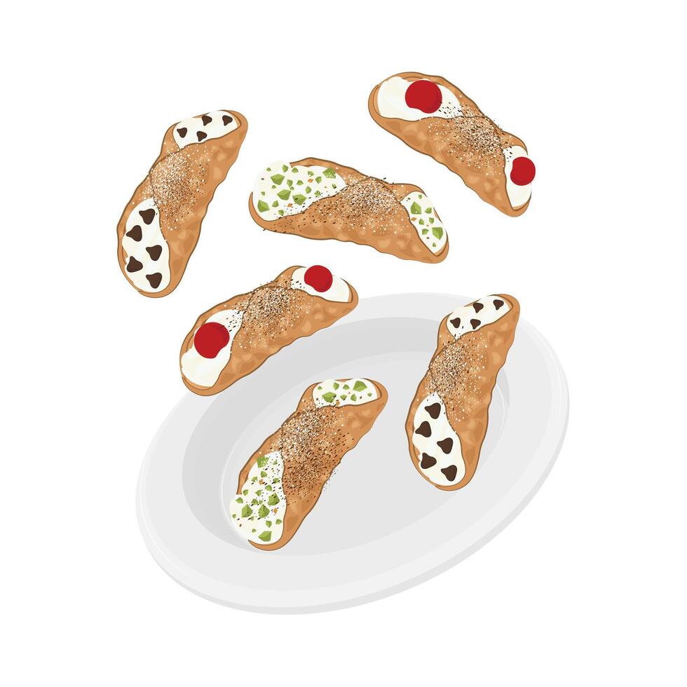 Illustration logo Clip art cannoli levitation vector