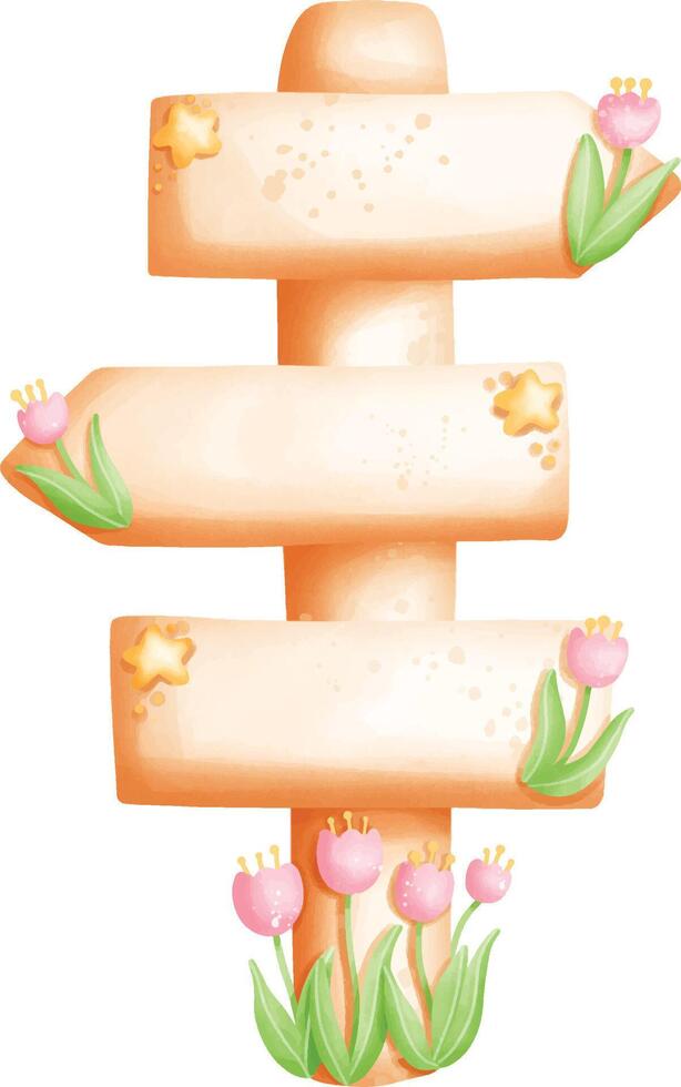 cute flower sign vector