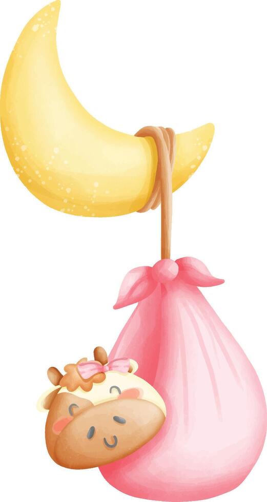 Baby element, baby shower element vector